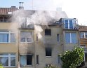 Brand Wohnung mit Menschenrettung Koeln Vingst Ostheimerstr  P032